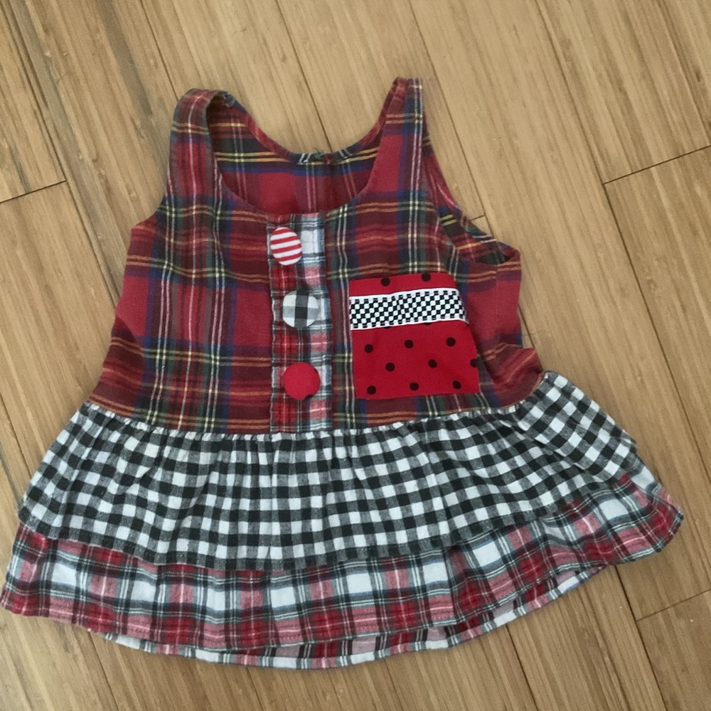 Plaid and Gingham Kids Casual Dress zoodles 2t